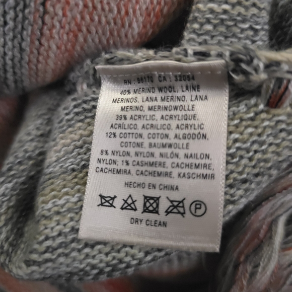 Sparrow Anthropologie Wool Blend Striped  Multicolor A-Line Skirt Sz M - Picture 8 of 13